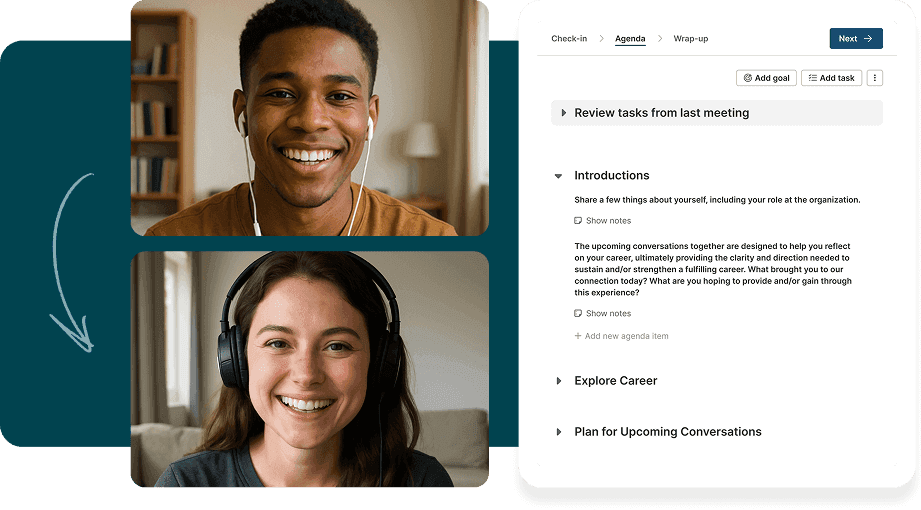 Guided change adoption conversations